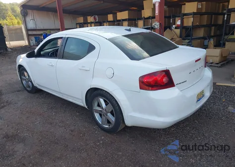 2013 Dodge Avenger Se из США, поврежденный, VIN 1C3CDZAB3DN583540